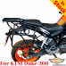 KTM 200 Duke pannier rack, luggage rack system for bags or aluminum cases