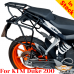 KTM 200 Duke pannier rack, luggage rack system for bags or aluminum cases