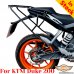 KTM 200 Duke rear rack reinforced