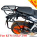 KTM 390 Duke (2015-2017) luggage rack system for bags or aluminum cases