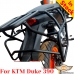 KTM 390 Duke (2015-2017) luggage rack system for bags or aluminum cases