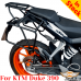 KTM 390 Duke (2015-2017) luggage rack system for bags or aluminum cases