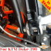 KTM 390 Duke (2015-2017) luggage rack system for bags or aluminum cases