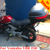 Yamaha YBR250 pannier rack, luggage rack system for bags with built-in attachments for Givi Monokey cases in the rear rack