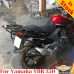 Yamaha YBR250 pannier rack, luggage rack system for bags with built-in attachments for Givi Monokey cases in the rear rack