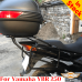 Yamaha YBR250 luggage rack system for bags with built-in attachments for Givi Monokey cases in the rear rack