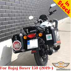Bajaj Boxer 125 / 150 (2019+) side carrier pannier rack for aluminum cases or bags