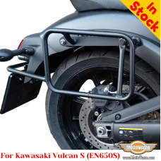 Porta-bagagens Kawasaki Vulcan S (EN650S), suporte lateral para malas