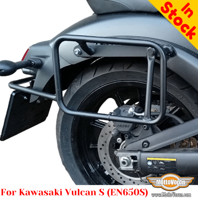 Portaequipajes Kawasaki Vulcan S (EN650S), soporte lateral para bolsas